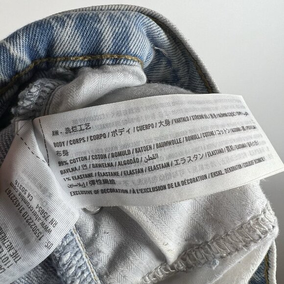 Abercrombie & fitch the dad high rise jeans Women's 27x30 Distressed‎ Grunge - Picture 9 of 9